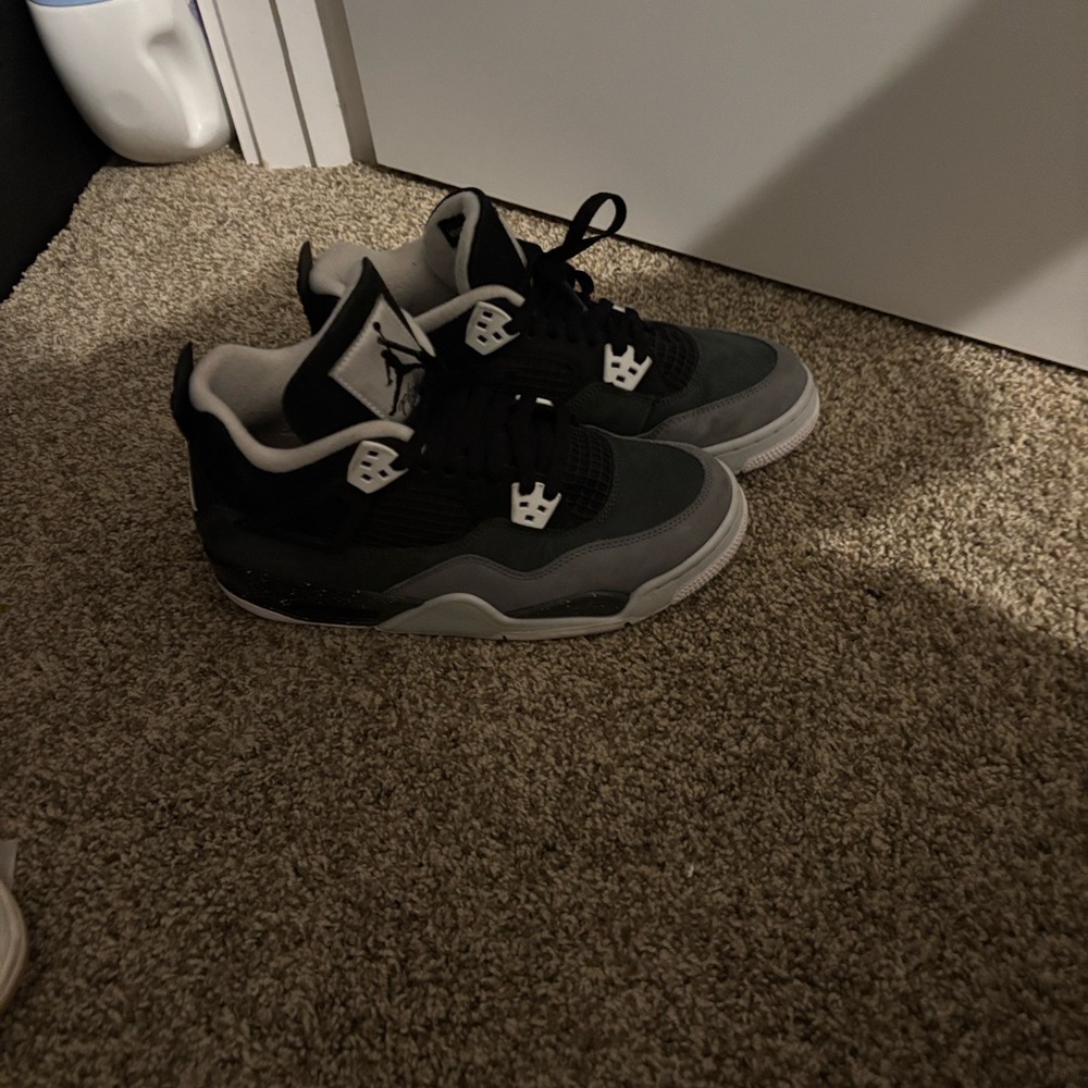 Jordan Black and Gray Sneakers